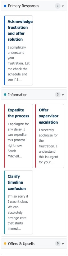 AI suggesting relevant information during conversation